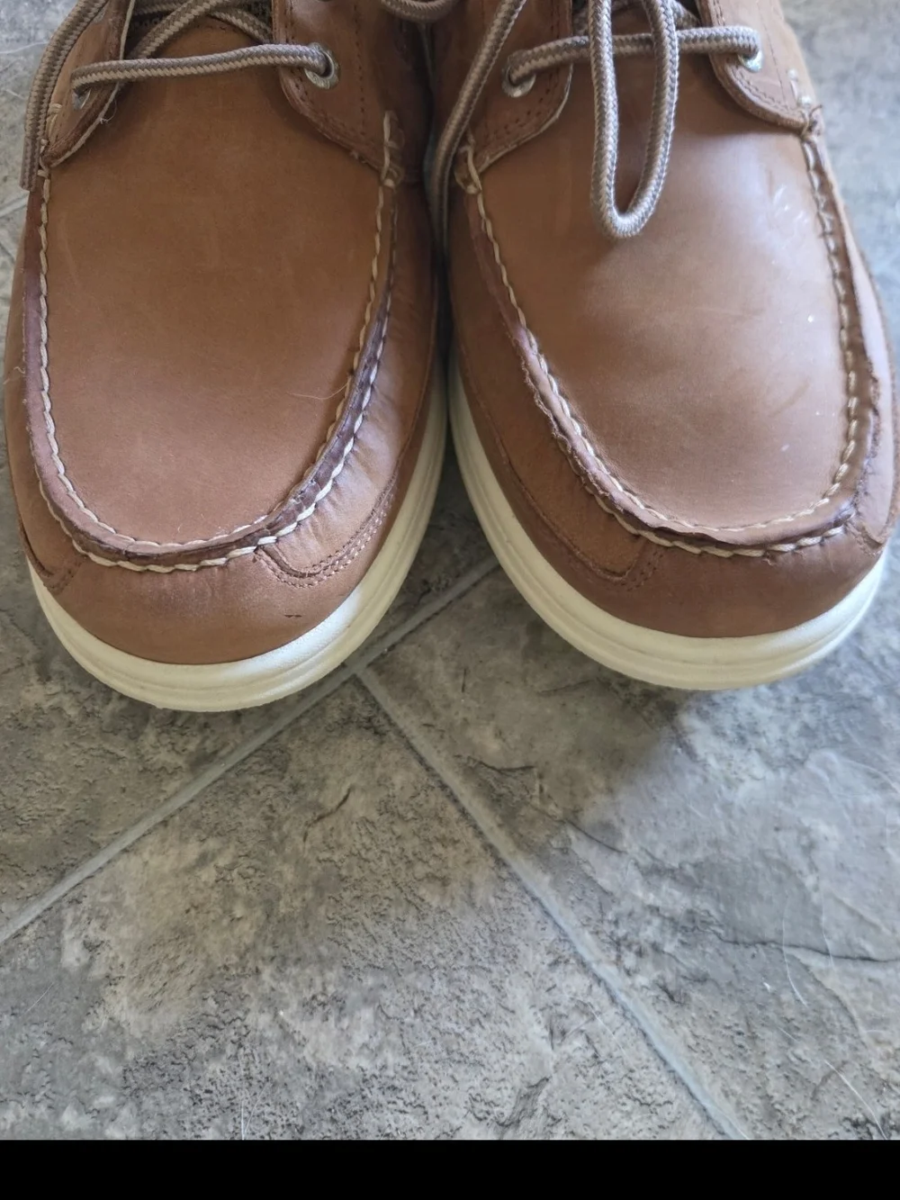 Dockers Men's Tan Lace-Up Boat Shoes SIZE 12 NWOT